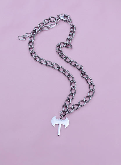 Labrys pendant chunky chain in 304 stainless steel Leftbians