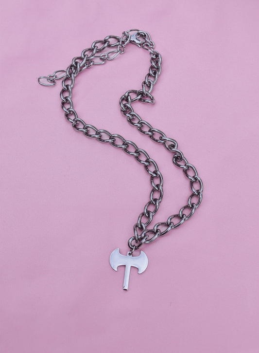 Labrys pendant chunky chain in 304 stainless steel