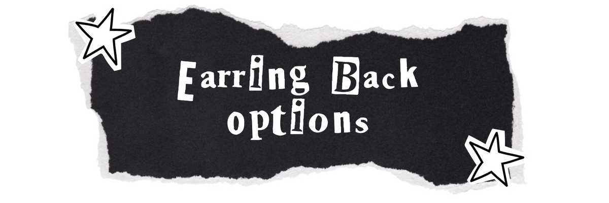 Earring Back Options
