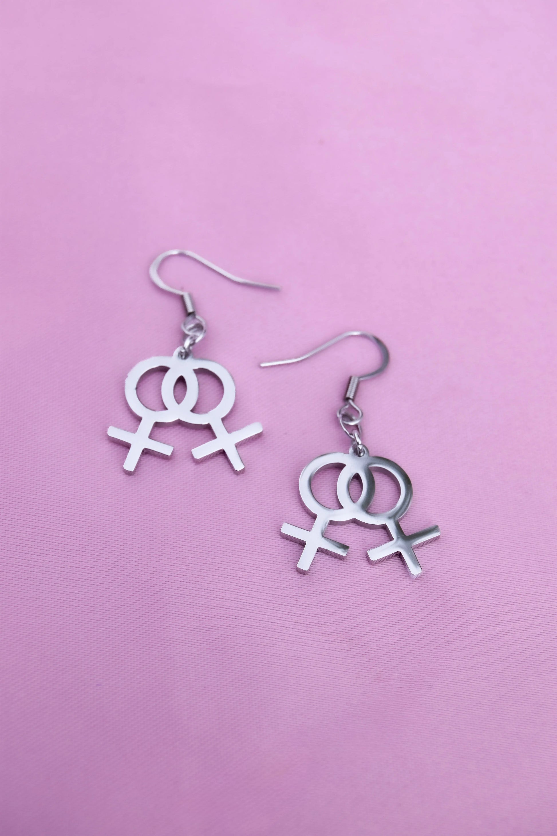 Double venus earrings in 304 stainless steel Leftbians