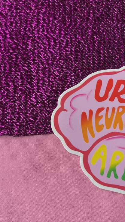 Neurodivergent queer sticker, ADHD and Autism funny original design sticker