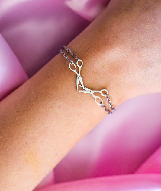 Scissor bracelet in 304 stainless steel