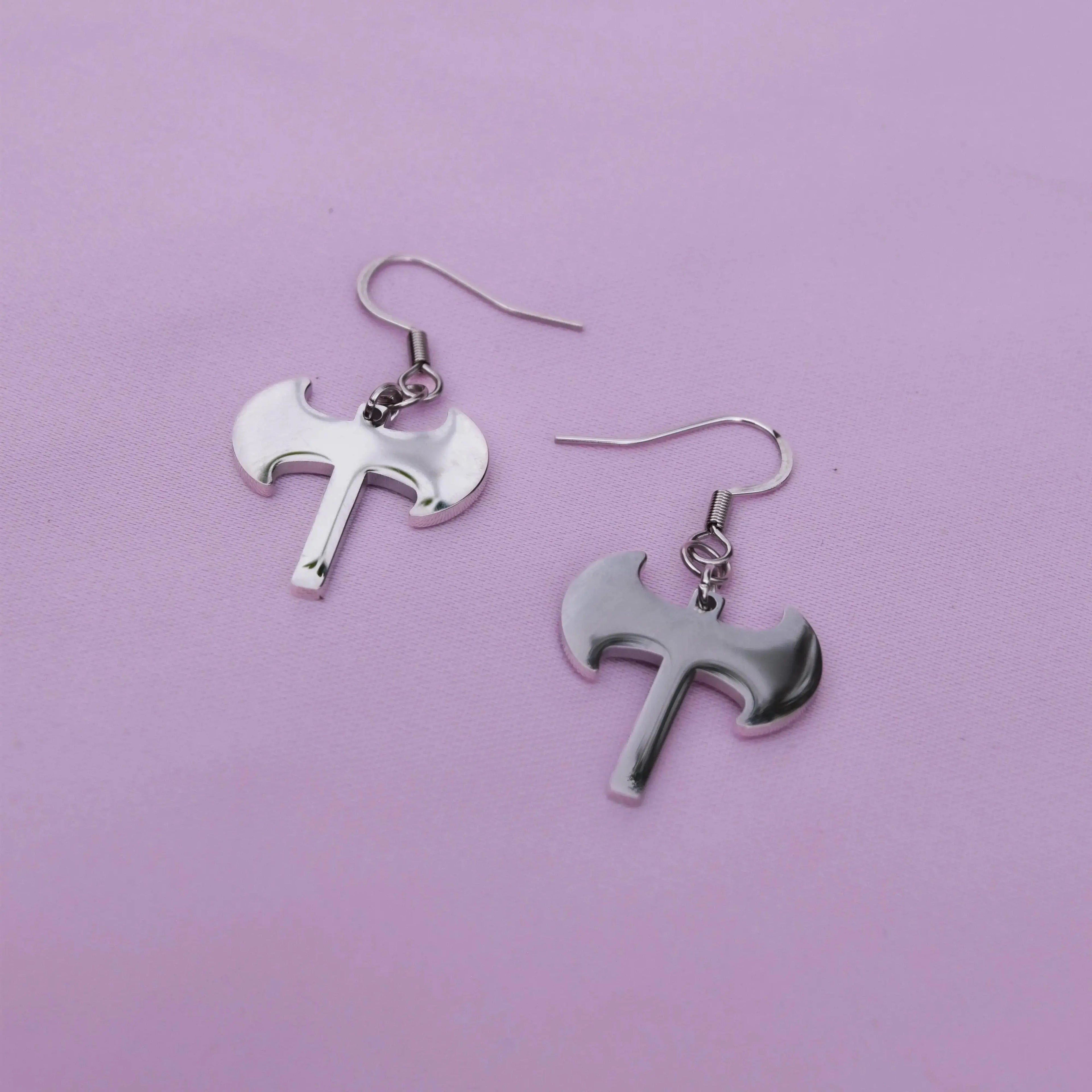 Labrys earrings in 304 stainless steel Leftbians