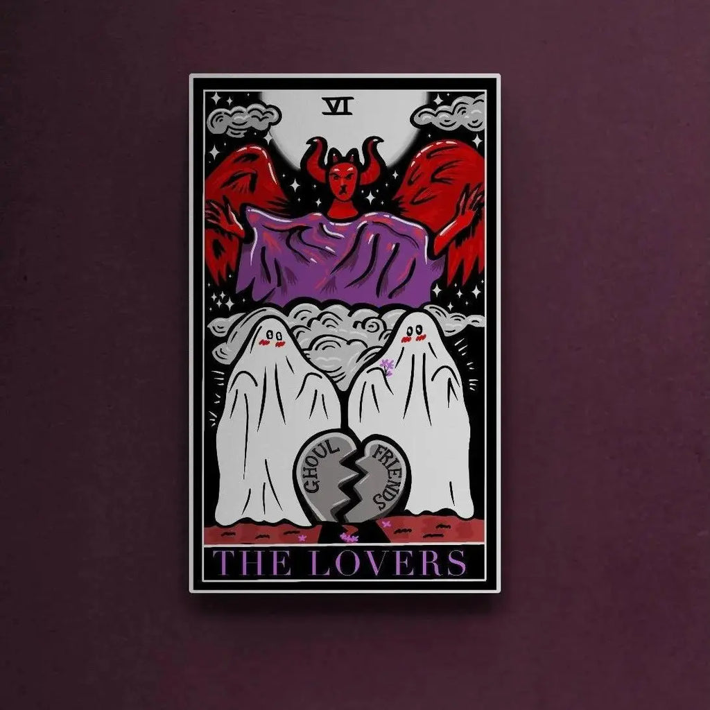 The lovers halloween tarot card wall art Leftbians