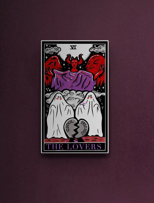 The lovers halloween tarot card wall art