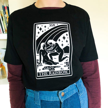 The Rainbow Tarot card Black T-shirt