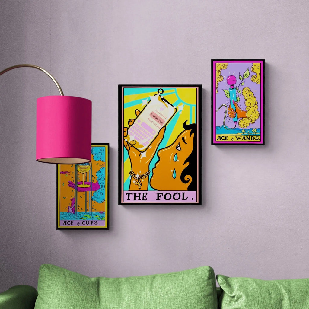 The fool tarot card art print Leftbians