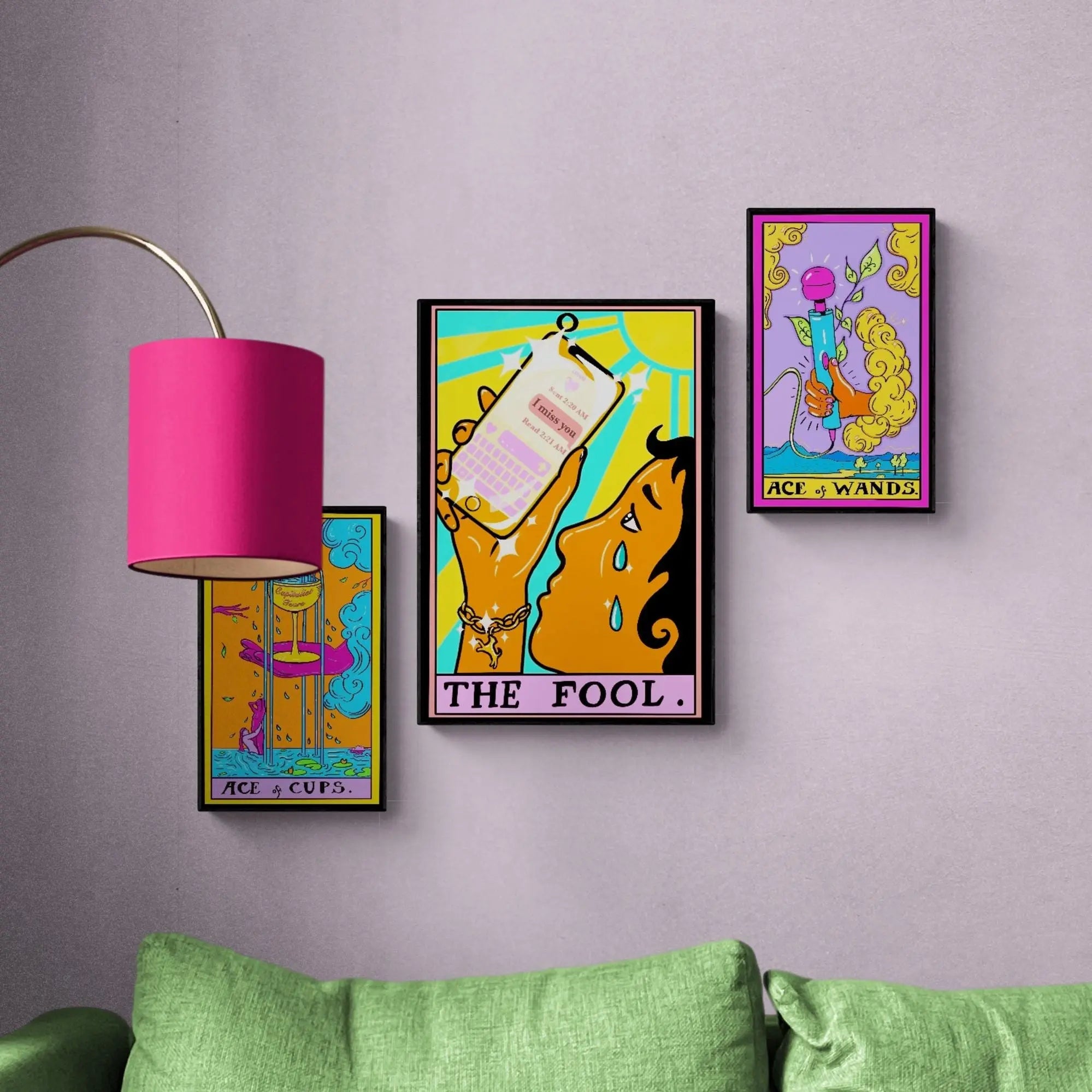 The fool tarot card art print Leftbians