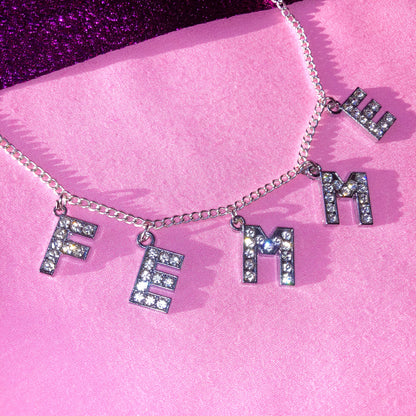 Femme Diamanté sparkly necklace