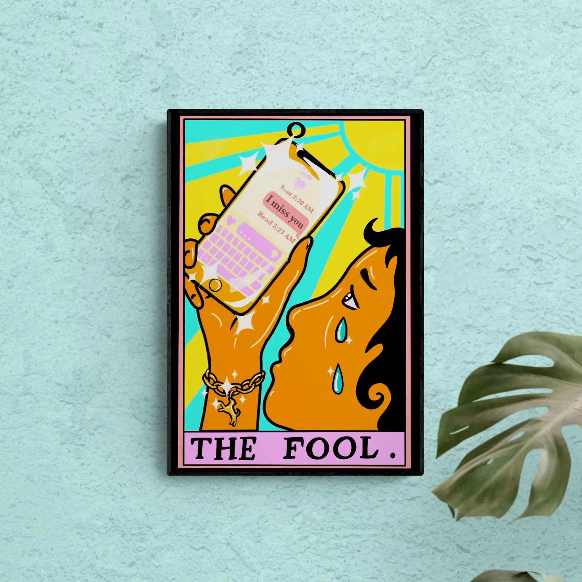 The fool tarot card art print Leftbians