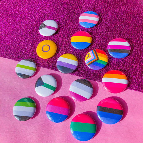 Pride flag pins Leftbians