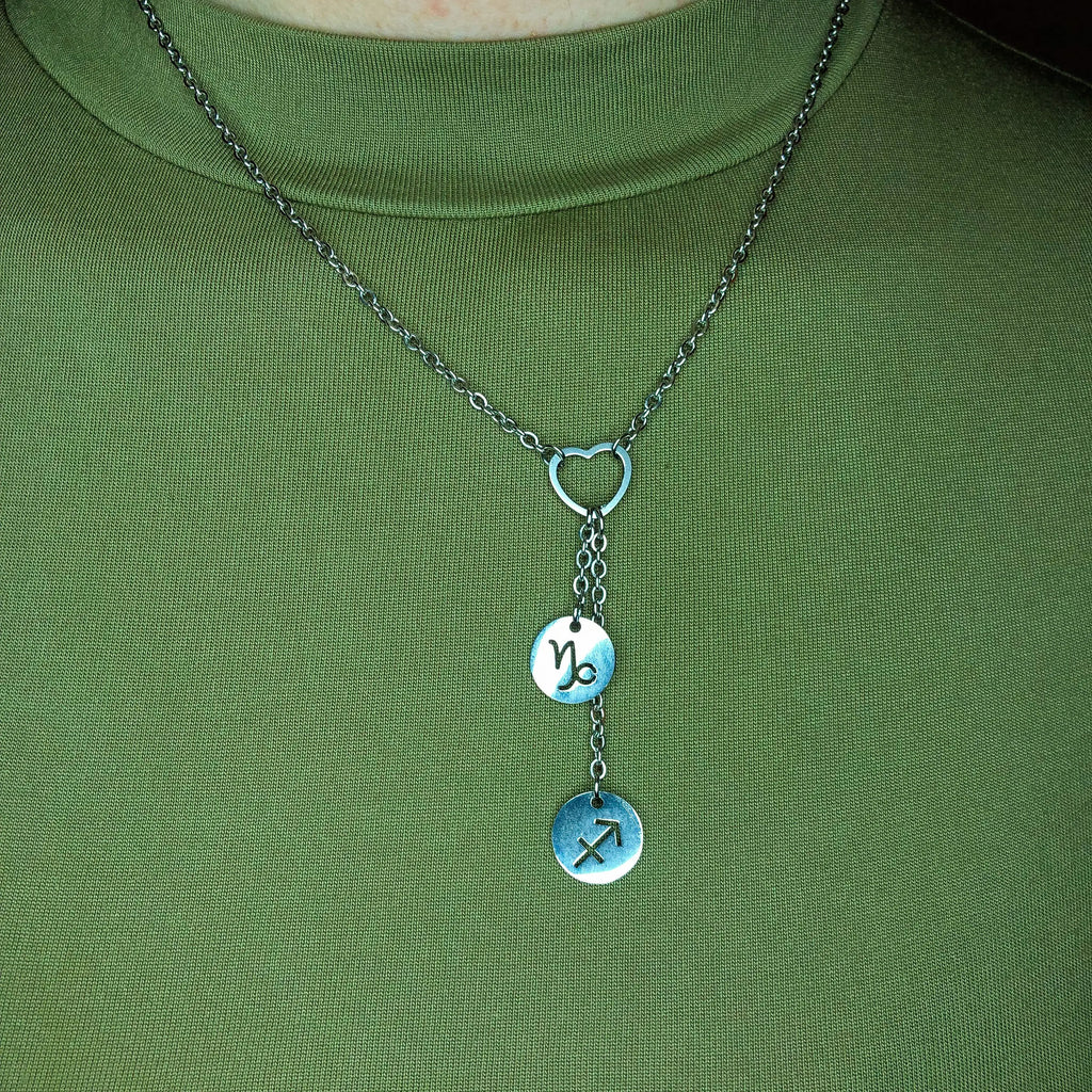 Astrology star sign couples necklace Leftbians