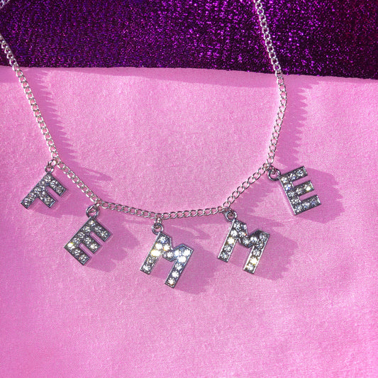 Femme Diamanté sparkly necklace